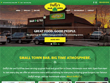 Tablet Screenshot of duffysbargrill.com